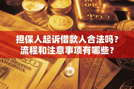 济南担保人起诉借款人合法吗？流程和注意事项有哪些？