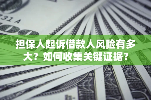 济南担保人起诉借款人风险有多大？如何收集关键证据？
