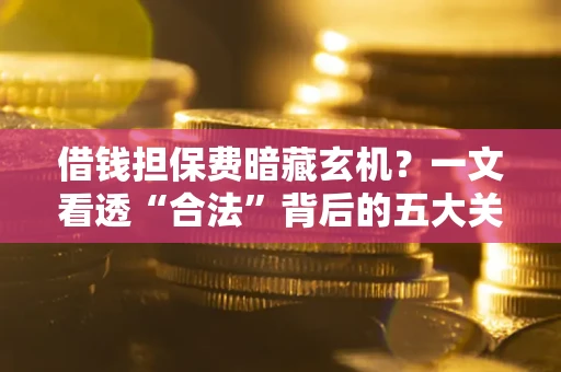 济南借钱担保费暗藏玄机？一文看透“合法”背后的五大关键陷阱