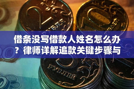 济南借条没写借款人姓名怎么办？律师详解追款关键步骤与证据链构建