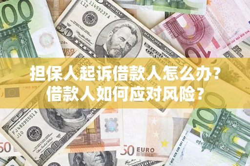 济南担保人起诉借款人怎么办？借款人如何应对风险？