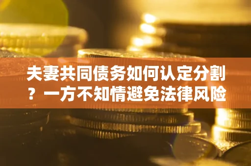 济南夫妻共同债务如何认定分割？一方不知情避免法律风险必看！